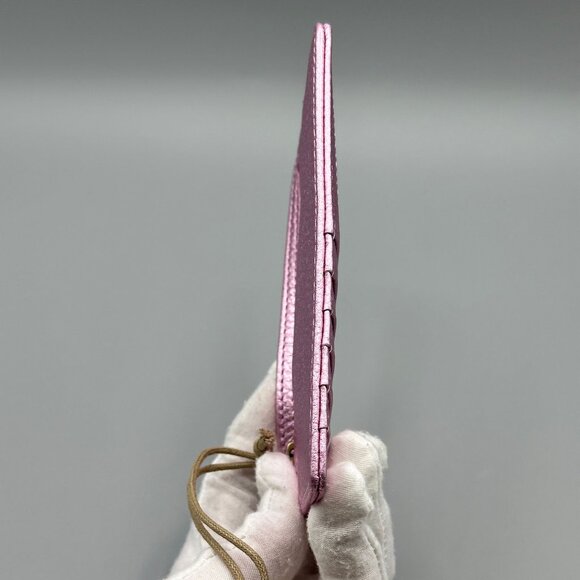 HOBO Pink Metallic Euro Slide Card Case ID Passport Holder - Picture 9 of 14